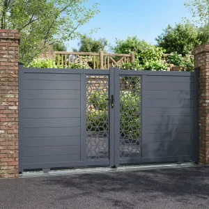 Factory Electric Remote Control Automatic Sliding Courtyard Gate for Villas
