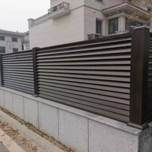 Factory Exports Outdoor Decorative Louvered Fence Metal Privacy Fence Board for Swimming Pool Safety protection