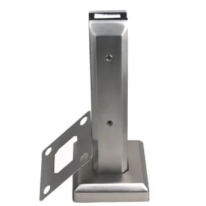 Factory Frameless Balustrade Systems Adjustable Glass Spigot Stainless Steel Outdoor Balcony Handrail Bracket Staircase