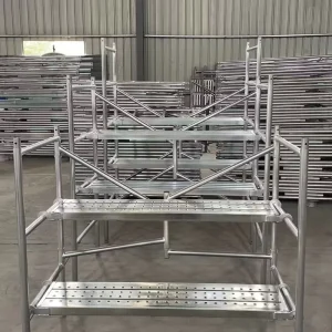 Factory Galvanized Frame Scaffolding Metal Door Type Scaffold For Building Construction Engineering