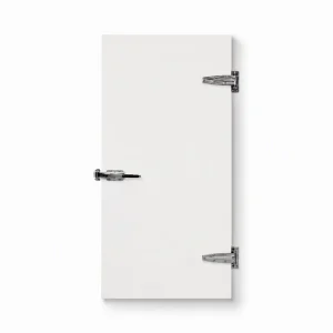 Factory Price Cold Room Door Semi Recessed Hinged 304 Stainless Steel PU Insulated Swing Door MOQ 1 for Freezer