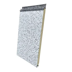 Factory Price Eco Friendly Fireproof 16mm PU Foam Metal Carved Decorative Modern Villa Exterior Wall Prefab House Sandwich Panel