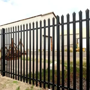 Factory Price High-Angle Steel Palisade Fence 2.0mm Galvanized W-Section Metal Picket Fencing for Houses and Yards