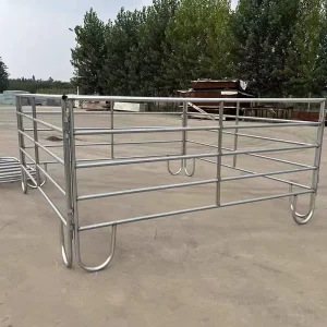 Factory Price Horse Metal Fence 3 4 5 6 Rail Round Pen Livestock Panels Horse Corral Fence