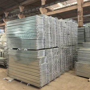 Factory Price Q235 Metal Scaffold Plank with Hooks Scaffolding Frame Accessory 2M 3M Length