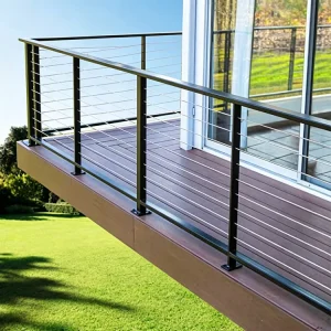 Factory Price Stainless Steel 36″/42″ Indoor or Outdoor Deck Stair Balcony Balustrade Tube Cable Railing