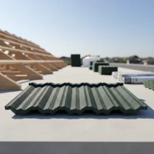 Factory Price Stone Coated Steel Roofing Tile Bond Harvey Milano Type for Villa Residential Building