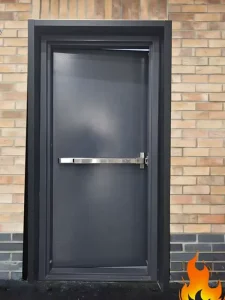 Factory Priced Modern Fire Steel Doors Hotels Single Swing Commercial Interior Exterior Door Frame Finished Surface Supermarket