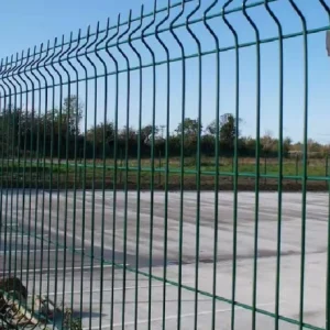 Factory Professional Pvc Coated Metal Outdoor Garden Fence V Bend Triangle Bend Fence Panel Custom 3d Curved Wire Mesh Fence