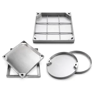Factory Rainwater Grate 304 316 Waterproof Durable Outdoor Stainless Steel Invisible Inspection Manhole Cover