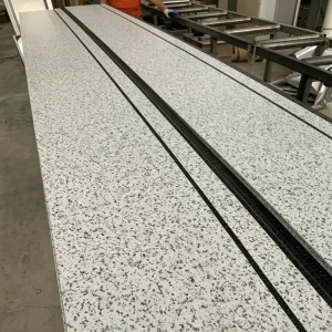 Factory Rust Proof 16mm Stone Grain PU Carved Metal Pir Sandwich Wall Panels Partition Wall Panel for Warehouse Exterior Wall