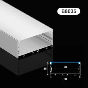 Factory Specialized Customize Anodised Extruded Aluminium Profile for Slim LED Strip Light Aluminum Profiles