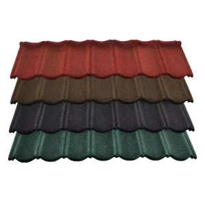 Factory Stone Coated Metal Roof Tiles Customizable Waterproof Fireproof Durable for Apartment Villa Warehouse
