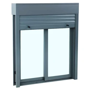 Factory Supplier Eco-Friendly PVC Reinforced White Horizontal Sliding Windows Tilt Turn PVC Window with Roller Shutter Blinds
