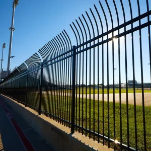 Factory Supply 5ft Powder-Coated Tubular Steel Ornamental Fence Panel for Residential Gardens and Security