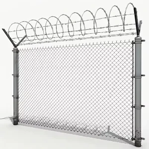 Factory Supply 6Ft 8Ft Cyclone Wire Mesh Fence for Baseball Fields Sport Game