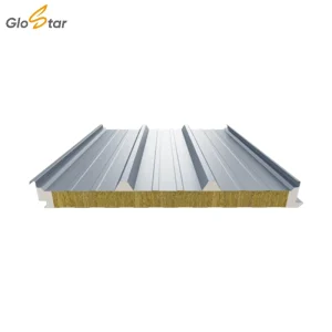 Factory Supply Anti Corrosion at Lap Joints Rock Wool PU Edgy Sealed Steel Roof Sandwich Panel for Building Facades