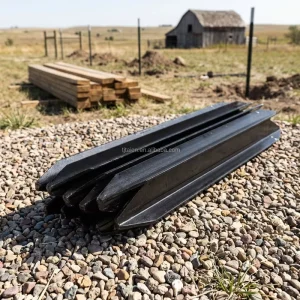 Factory Supply Black Painted Galvanized Silver Star Picket Y Post Farm Fencing for Construction Site Durable Anti-Uv Custom
