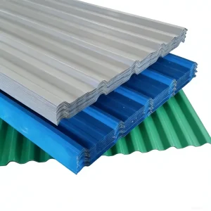 Factory Supply PPGI PPGL Prefab House Z30 Z40 Coated Zinc Galvanized Corrugated Steel Sheets Roofing Tile with Cutting Service