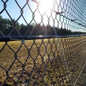 Factory Supply Portable Heavy Duty Heat Chain Link Fence Galvanized Cyclone Wire Mesh Eco-friendly Weather Resistant Safety