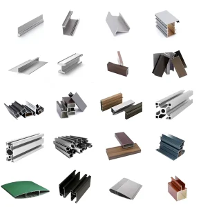 Factory T5 T6 6061 6063 Aluminum Wall Angle Square Round I Shape Aluminum Rail Wood Grain Custom Extrusion Aluminum Profile