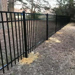 Factory Tubular Metal Fence Panel Steel Picket Fence Resistant Powder Coated Decorative Outdoor Garden Security Fencing
