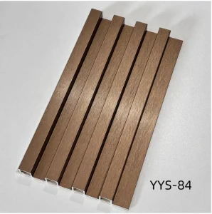 Factory WPC Fluted Wall Panel PVC Board Slatted WPC Panel for Interior Decoration