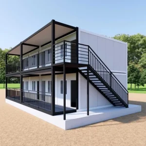 Fast Deployment 20FT Folding Container House Insulated Modular Home for Construction Camp and Site Office