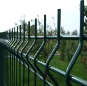Fence 3d Curved Wire Mesh Fencing PVC Powder Coating Fence Panel Trellis & Gates Green Powder Coated Factory Supply
