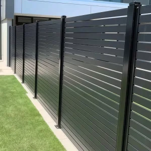 Fence Panels Privacy Aluminium Slat Fence for Gardens DIY Horizontal Slat Fencing for Garden and Home