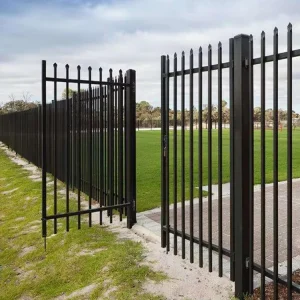Fencing Panels Steel Palisade Matting Fence Design Gate Posts Galvanized Metal Steel Fence Poles