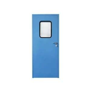Fire Rated Metal Single Door With Viewing Glass for Commercial and Industrial Use