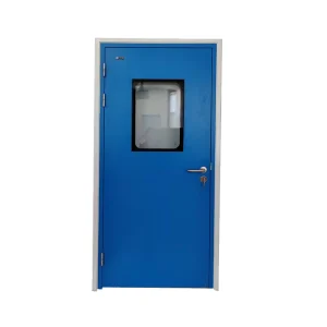 Fire Rated Steel Door Glass Panel Modern Fireproof Door for Workshop Kitchen School Use 1.5-3 Hours Fire Rating