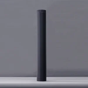 Fireplace-Specific Thickened Black Stainless Steel High-Temperature Chimney Pipe Extension Kit