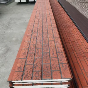 Fireproof Insulation EPS Foam Sandwich Panels Faux Brick Wall Panel Decorative Metal Siding for House