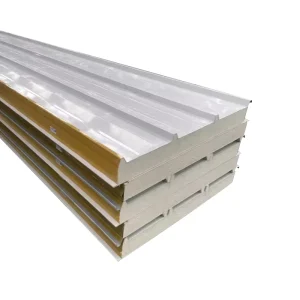 Fireproof PU Foam Metal Siding Roof Panels Composite Insulated with Bending Welding Cutting Services