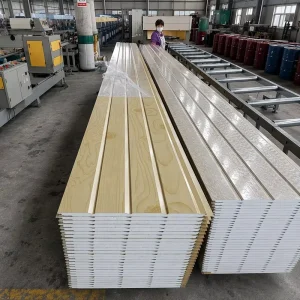 Fireproof Wall Panel Metal Carved PU Sandwich Insulated Board Exterior Decoration Cladding