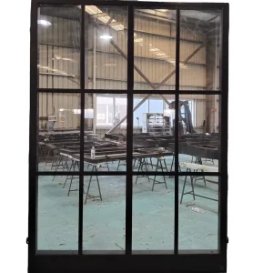 Fixed Wrought Iron Window Clear Tempered Glass with Anti Theft Security Powder Coated Waterproof Weatherproof Exterior Window