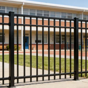 Flat-Top High-Tensile Steel Outdoor Security Fence Panels