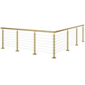 Flatbed on Top Fix With the Handrail Modern Look Cable Railing System for Interior