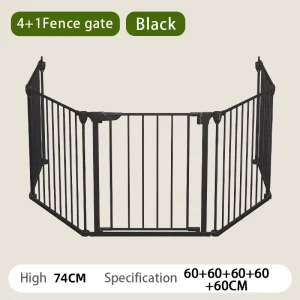 Foldable Plastic and Metal Baby Safety Gate for Household Use