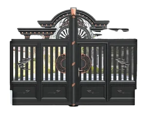 Folding Bifold Motorized Automatic Aluminum Driveway Gate for Home Villa