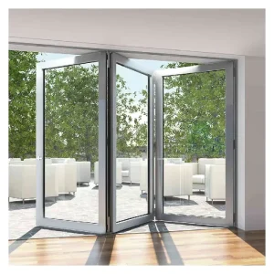 Folding Door Folding Glass Door Aluminum Metal Grill Folding Doors