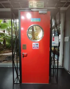 For 3 Hours Fireproof Security Door Metal Industrial Fire Resistant Exit Door Commercial Exterior Apartment Use Modern