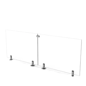Frameless Glass Railing System Floor Mounted Stainless Steel 304 316 for Pool Balcony Stair Easy Installation Tempered Glass