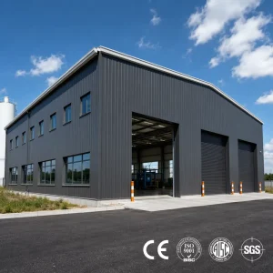 Free Design Large Span Prefabricated Steel Workshops for Industrial Park Applications