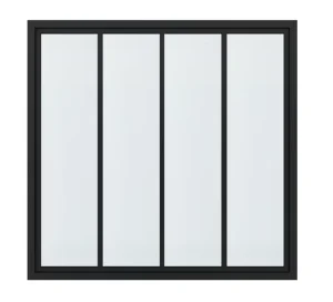 French Design Stainless Steel Framed Glass Casement Windows with Decoration and Finished Surface