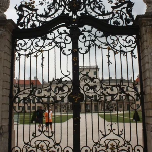 French Design Wrought Iron Steel Factory Entry Doors and Gates for Villa Outdoor Apartment Use