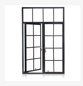 French Galvanized Steel Window Grill Design Wrought Iron Window and Door