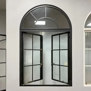 French Simple Design Aluminum Tilt and Turn Window 180 Degree Aluminum Casement Window for House